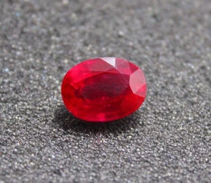 Ruby 10 Ct Certified | Natural Oval Faceted Red Loose Gem for Jewelry - Picture 1 of 6