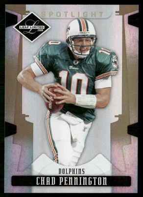 2008 Leaf Limited Gold Spotlight Chad Pennington Miami Dolphins /49 - Image 1 of 2