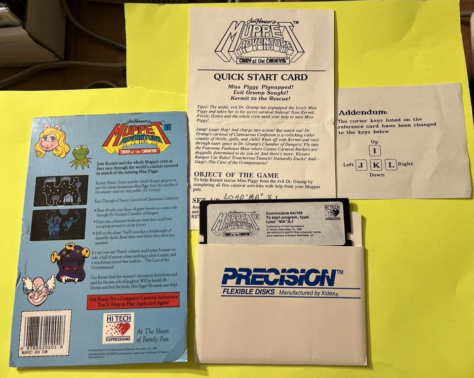 Muppet Adventure Chaos At The Carnival w/manual Commodore 64 Tested Works Great - Image 1 of 1