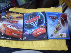 (3) Disney Pixar Cars Blu-Ray/DVD Lot: Cars 1, 2 & 3 (NEW)    All 3 Movies!!! - Picture 1 of 1