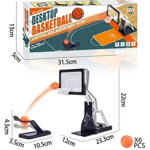 Finger Flick Basketball Game - 2 Players Desktop Shooting Toy for Family Fun - Picture 1 of 6