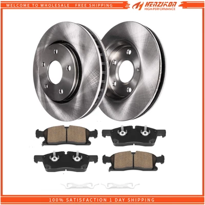 12.99" 330mm Front Disc Rotors Brake Pads for 2011 - 2020 Durango Grand Cherokee - Image 1 of 4