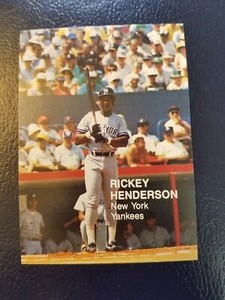 Rickey Henderson NY Yankees 1988 Action Superstars S2 #37 Oddball NM