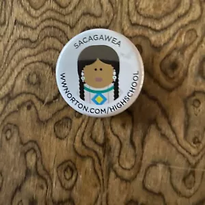 Sacagawea Wearable Button Magnet Social Studies Famous Women - Picture 1 of 3
