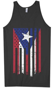 Camiseta sin mangas Puerto Rico bandera americana para hombre Rican US USA Pride - Imagen 1 de 3