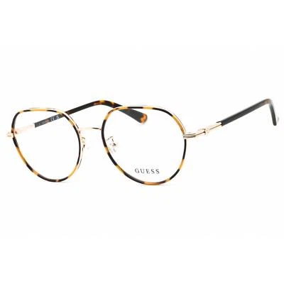 Guess Women's Eyeglasses Pink Gold Metal Geometric Full Rim Frame GU2915-D 033 - Image 1 of 2