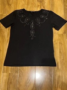 More Black Top, Size M, Short Sleeve  - Picture 1 of 2