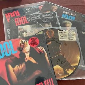 BILLY IDOL - Rebel Yell - Lot 1983 LP +two 12"s +pic + EP vinyl SEALED or NM - Foto 1 di 4