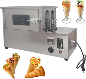 220V kommerzieller elektrischer Rotationspizzaofen, Pizzamaker aus Edelstahl - Bild 1 von 6