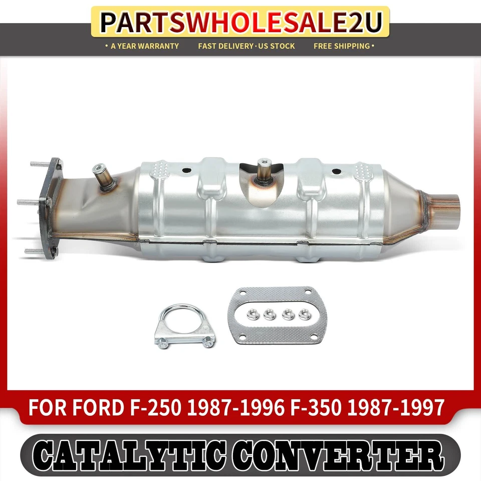 1x Convertidor catalítico para Ford F-250 1987-1996 F-350 1987-1997 E-350 Econoline Foto 1 de 4