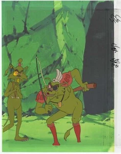 Acquaman Villians-  3 Pieces: 2 Cels and Printed Background - Picture 1 of 1