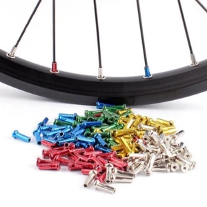 Metal Fit for MTB Mountain BMX Cycling Bike 72 Anodized Wheel Nipples Spoke - Picture 1 of 12