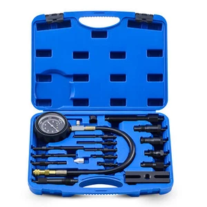 OMT Diesel Engine Compression Tester Kit 16pc Cylinder Pressure Test Tool Set - Picture 1 of 7
