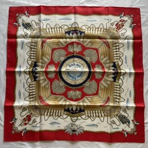 Original HERMES Schal Seide 100% Carre 90 GELÄNDER mit Karton unbenutzt selten - Bild 1 von 9