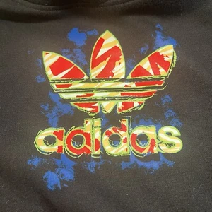 Adidas Originals Black Trefoil Logo Hoodie Youth Medium ~ NWT MSRP $50 - Picture 1 of 9