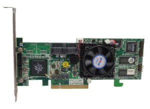 ARECA ARC1220 PCI-E x8 4 PORT SATA RAID CONTROLLER MIT SATA KABEL - Afbeelding 1 van 3