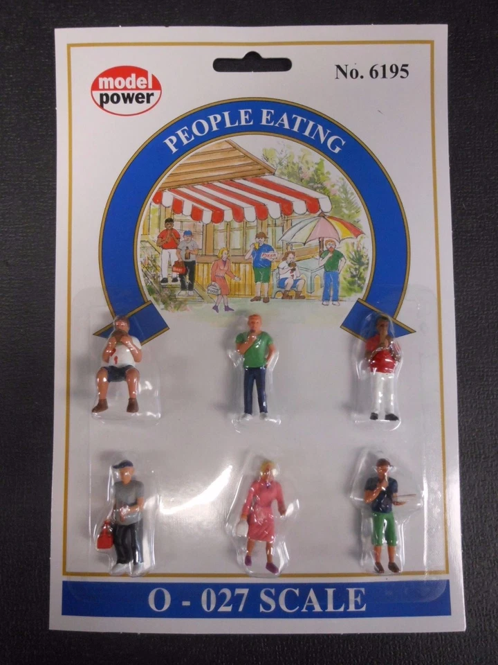 Model Power O Scale People Eating Pack (6 Figures) - MP6195 - Image 1 of 1