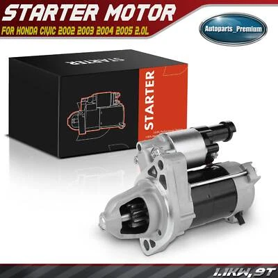 Motor De Arranque Nuevo para Honda Civic 2002 2003 2004 2005 L4 2.0L 1.1KW 12V CW 9T Foto 1 de 4