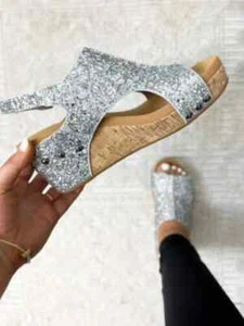 Casual and Stylish Wedge Sandals Women Summer Fashion Elegant Non-slip Sandals - Picture 1 of 6
