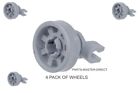 Fits Bosch Neff Hotpoint Dishwasher Superior Basket Wheel 424717 X 4 Wheels