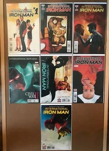 Juego completo International Iron Man #1-7 Full Run 2016 Marvel Bendis High Grade - Imagen 1 de 1