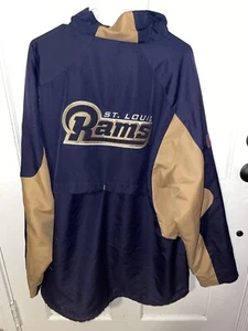 St. Louis Rams Men's Jacket Size 2X Reebok On Field NFL Football Sports - Picture 1 of 9