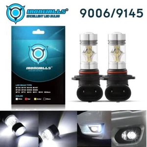 9006 HB4 DRL LED Fog Lights For 2005 2006 2007 2008 Toyota Corolla 100W 6000K - Picture 1 of 11