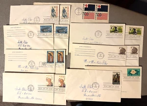 Lot 15 1st Day of Issue 67 68 Stamped Envelopes Assortment Disney Roosevelt UN - Picture 1 of 12
