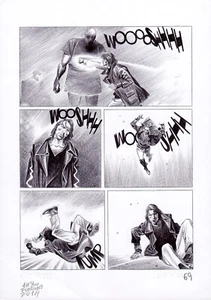 FORTUNATO - Tavola originale Dampyr n. 158 " Serata al Grand Guignol " - p. 69 - Foto 1 di 1
