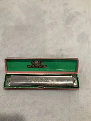 RHEINGOLD M. HOHNER HARMONICA CURVED KEY C MODEL 2474/48M GERMANY - Image 1 of 4