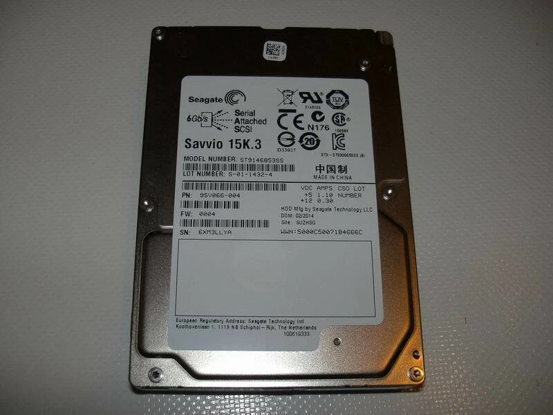 146GB Seagate SAVVIO 15K.3  ST9146853SS, 2,5" (6,35cm), SAS 6Gb/s, 64MB - Bild 1 von 1