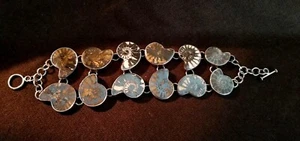 Ammonites-Silver 925 Bracelet 100 Gms. - Picture 1 of 12