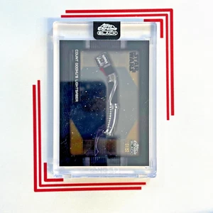 2024 Star Wars Topps Cromo Negro Conde Dooku’s Lightsaber #/50 - Imagen 1 de 2