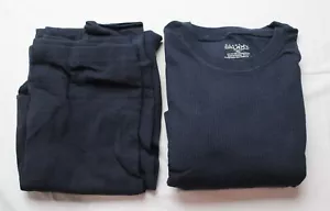 Galaxy By Harvic Men's LS Lightweight 2-Piece Thermal Set AC2 Navy Size XL NWT - Picture 1 of 8