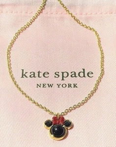 Kate Spade Disney Minnie Mouse Mini Pendant Necklace Jewelry New - Picture 1 of 10