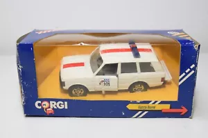 B42 1:36 CORGI TOYS C597/6 RANGE ROVER POLICE BELGIUM SOS101 SOS 101 MIB 2 - Picture 1 of 10