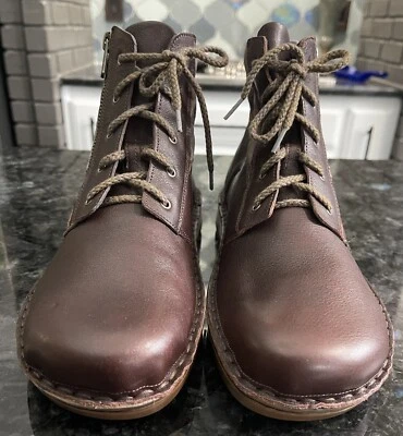 Botas femininas Castera 42 EUA tamanho 11 com zíper no tornozelo marrom/taupe novas sem caixa NAOT - Imagem 1 de 4