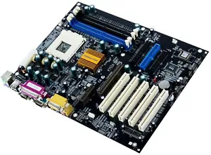Mainboard ECS K7S5A Socket 462 2x DDR 2x SDRAM AGP PCI IDE/ATA AMR - Picture 1 of 2