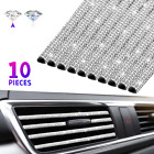 10X Bling Rhinestones Car Air Conditioner Outlet Vent Trim Strips  Accessories