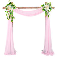 70*550cm Wedding Arch Curtain Chiffon Fabric Draping Curtain Decor Drapery
