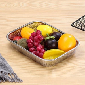 Fruits Draining Basket Colander Bowl Vegetables Dryer Vegetable Strainer - Picture 1 of 9