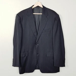 CANALI Mens Size 52 Pinstripe Wool Natural Comfort Blazer Jacket - Made in Italy - Picture 1 of 12