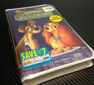 Lady and the Tramp Sealed Walt Disney Masterpiece Collection VHS Vintage Video - Picture 1 of 5