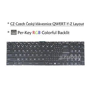 Český klávesnice para MSI GE75 Raider 10SE 10SF 10SGS, retroiluminado RGB por tecla - Imagen 1 de 10
