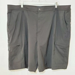 Chaps Shorts Mens 42 Cotton Stretch Pockets Chino Black - Picture 1 of 12