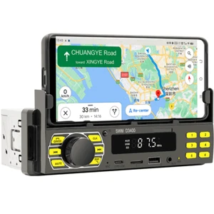 Radio para automóvil estéreo Bluetooth reproductor de MP3 AUXILIAR estéreo posicionador de audio digital USB - Imagen 1 de 24