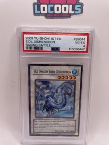 Yugioh Drago Marino Signore Gishilnodon 1° Edizione Battaglia Furiosa RGBT-EN044 PSA 4 - Foto 1 di 2