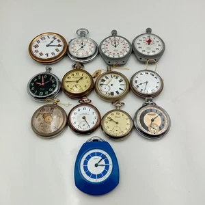 Antike Vintage Taschenuhren Stoppuhren Restposten u.a. Schmiede & Militär - Bild 1 von 8