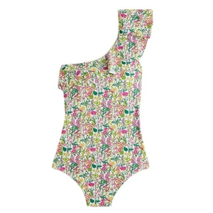 Costume da bagno monospalla J.Crew Ruffle nuovo con etichette in tessuto Liberty® taglia 0 XXS - Foto 1 di 12