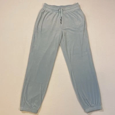 Pantalones de chándal Forever 21 para mujer talla M azul terciopelo cordón bolsillos Foto 1 de 4